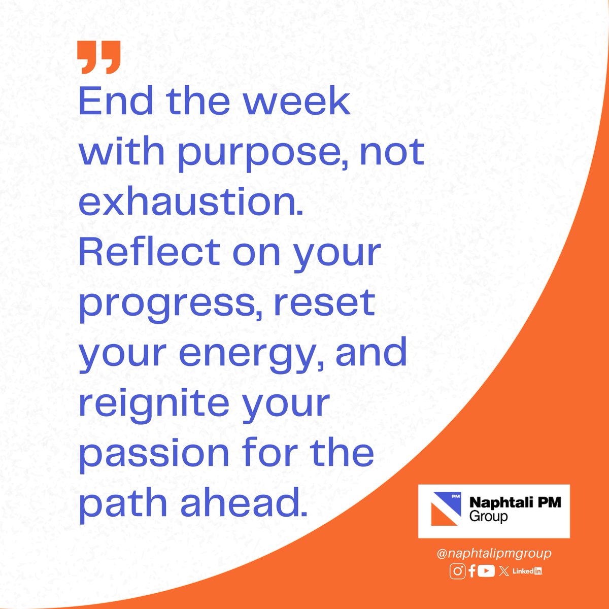 Naphtali_pm's tweet photo. The week is wrapping up—but your journey isn’t. 💼✨

Success is built one intentional week at a time.
Finish strong. Reset well. Come back ready to lead. 🚀

#FridayMotivation #TheFridayReset #SuccessMindset #Leadership  #ProjectManagement #EngineeringExcellence #NaphtaliPMGroup https://t.co/8HN3WeoYlZ