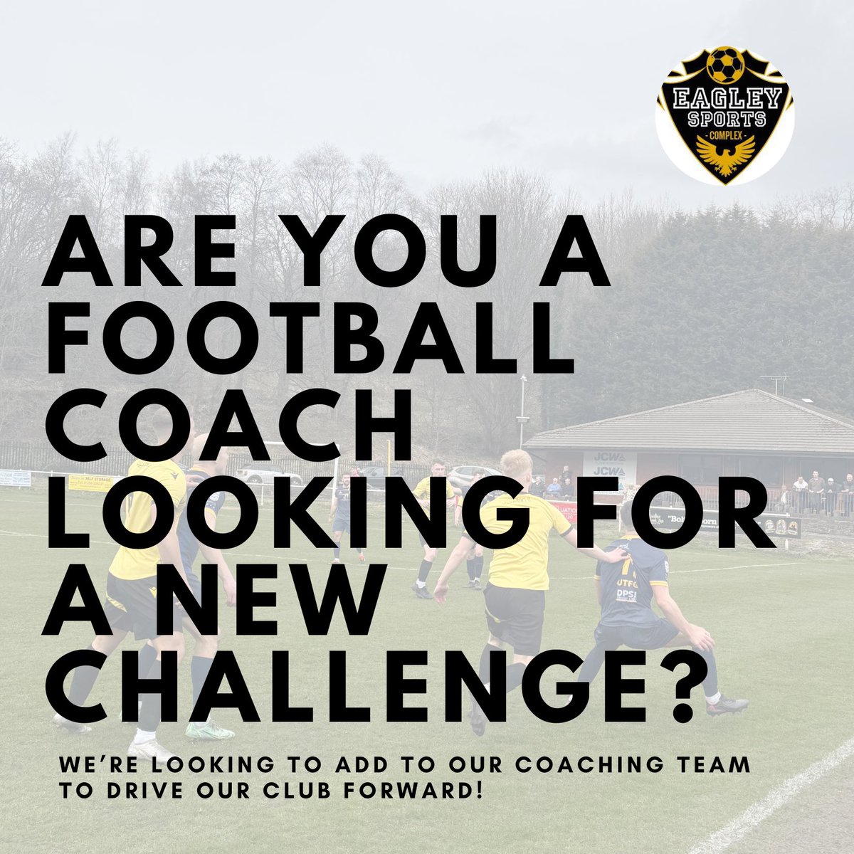 An exciting opportunity to join our West Lancs Premier Division and Reserve Division One Club!

We’re looking for a coach to join our existing staff to drive the club forward. Coaching experience is preferred but not essential, please get in touch with <a href="/nidger/">Neil Hart</a> on 07855 409791 🦅