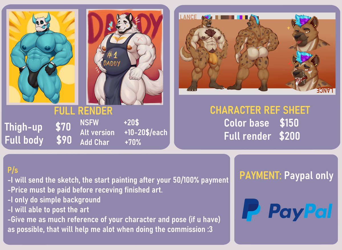 Hi everyone, the commission is now open!  
and i will take 3 slots 
If you interested about the commission, contact me on Telegram: t.me/Ruxuwu  :3