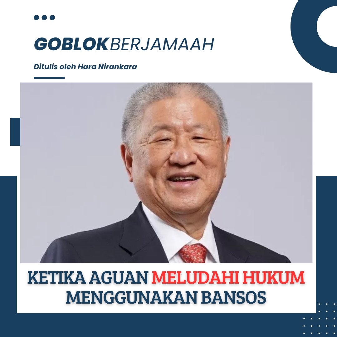 Ketika Aguan Meludahi Hukum Menggunakan Bansos

Pantai Indah Kapuk 2 atau yang lebih dikenal dengan sebutan PIK 2, merupakan proyek ambisius yang berada di bawah kendali Aguan melalui Agung Sedayu Group. PIK 2 bukan hanya sekadar tumpukan beton megah, tetapi juga medan