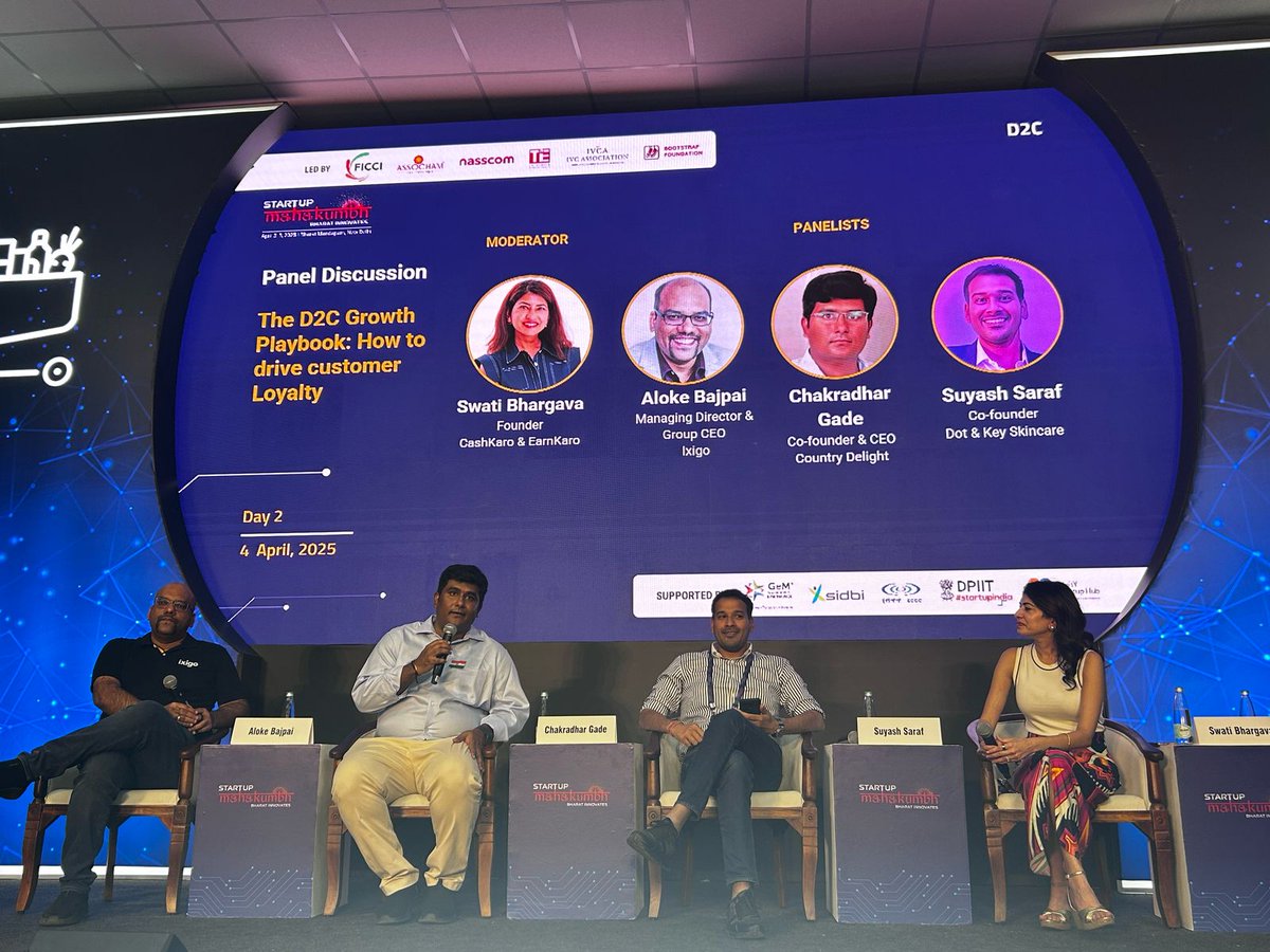 <a href="/Raivineet/">Vineet Rai</a> <a href="/AavishkarGroup/">aavishkar group</a> <a href="/Ajahagirdar/">Archana Jahagirdar</a> <a href="/CapitalRukam/">Rukam Capital</a> In "The D2C Growth Playbook: How to Drive Customer Loyalty," experts highlighted the balance between authenticity and innovation for building loyalty. They emphasised the importance of staying true to core values while adapting strategies to meet customer needs. Addressing