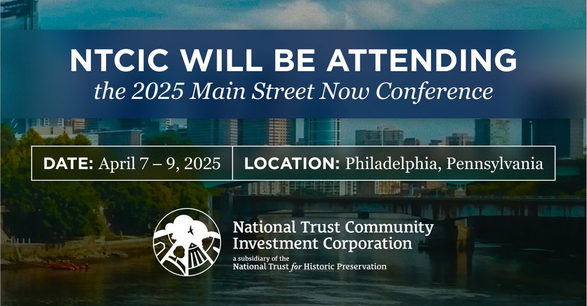 NTCIC (@ntcic) on Twitter photo We're less than a week away from #MainStreetNow 2025, hosted by our friends at <a href="/NatlMainStreet/">Main Street America</a> !
While you're at the conference, stop by the NTCIC booth to meet our team. We'd love to connect!
There's still time to register - don't miss out! mainstreet.org/resources/main… We're less than a week away from #MainStreetNow 2025, hosted by our friends at <a href="/NatlMainStreet/">Main Street America</a> !
While you're at the conference, stop by the NTCIC booth to meet our team. We'd love to connect!
There's still time to register - don't miss out! mainstreet.org/resources/main…