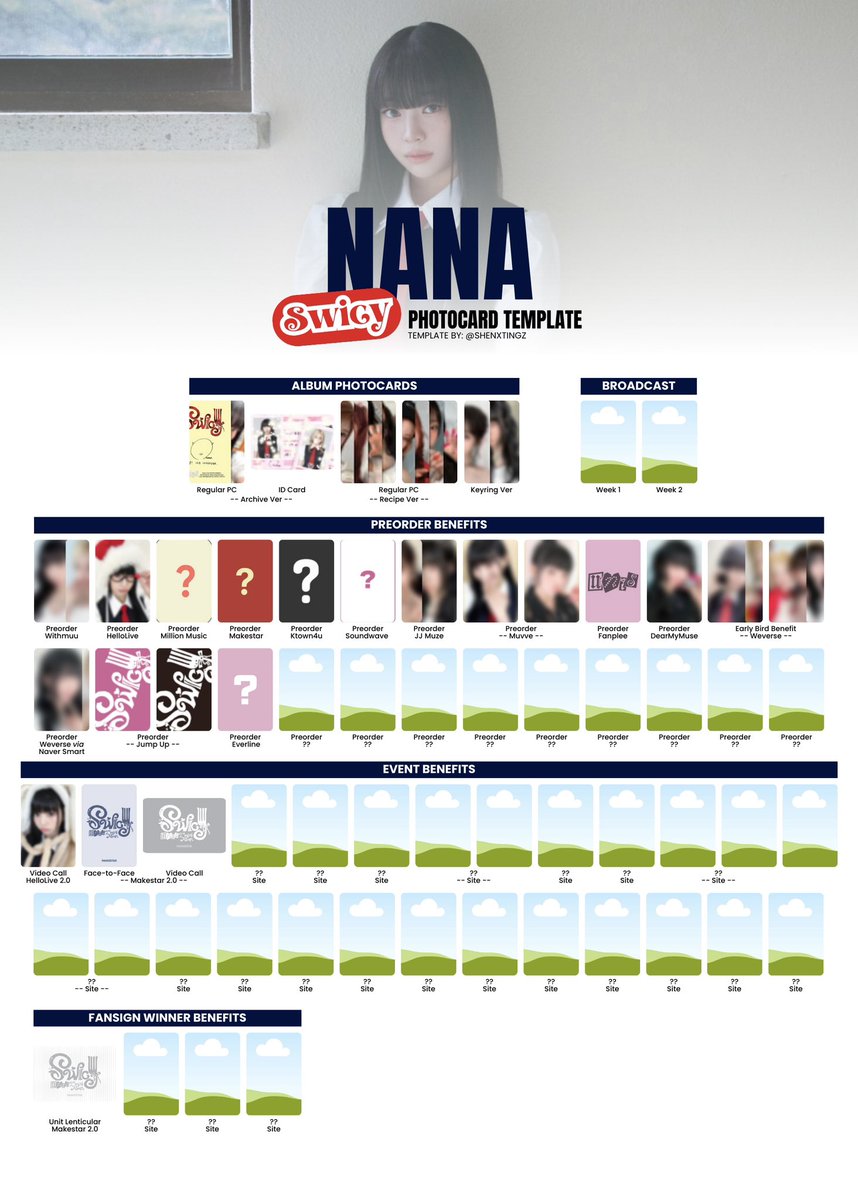 swicy_unis_template | [SWICY] UNIS Individual Photocard Template