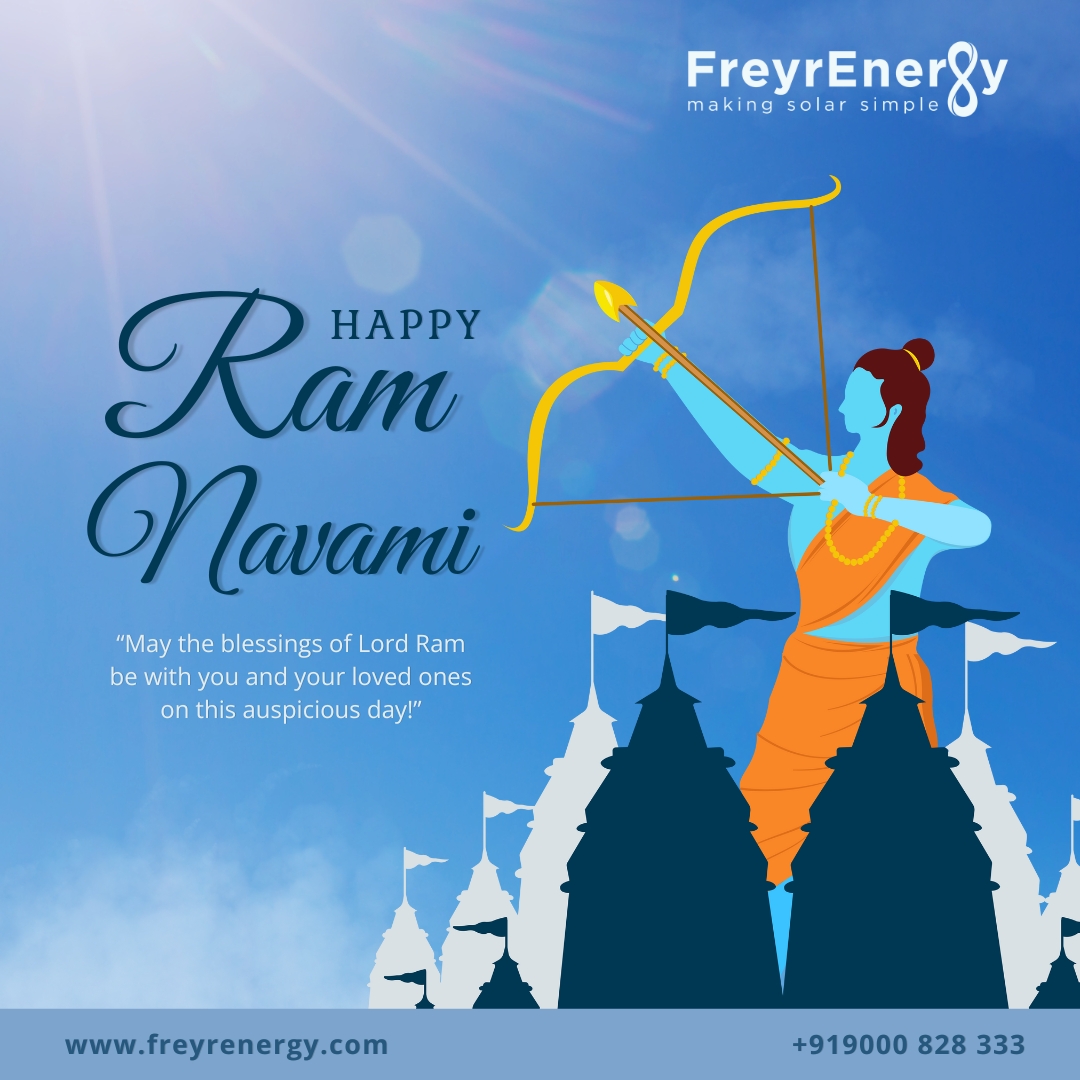FreyrEnergy's tweet image. Wishing You a Bright &amp;amp; Prosperous Ram Navami

May the divine blessings of Lord Ram bring happiness, peace and success to your life. Just as the sun powers our world, may his wisdom and courage illuminate your path.

Happy Ram Navami! 

#RamNavami #FreyrEnergy #MakingSolarSimple