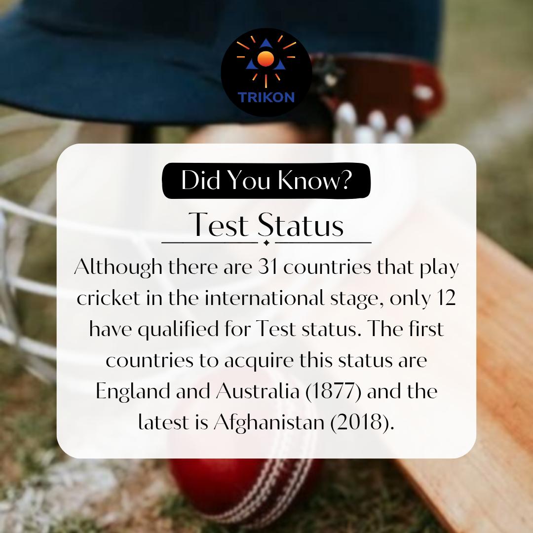 Bhavit87's tweet photo. Factual Fridays:

@ICC @ICCAcademy

#TrikonCS #TrikonCC #TrikonMaidan🏟️ #Cricket🏏 #Tests https://t.co/mL7XxMdR7f