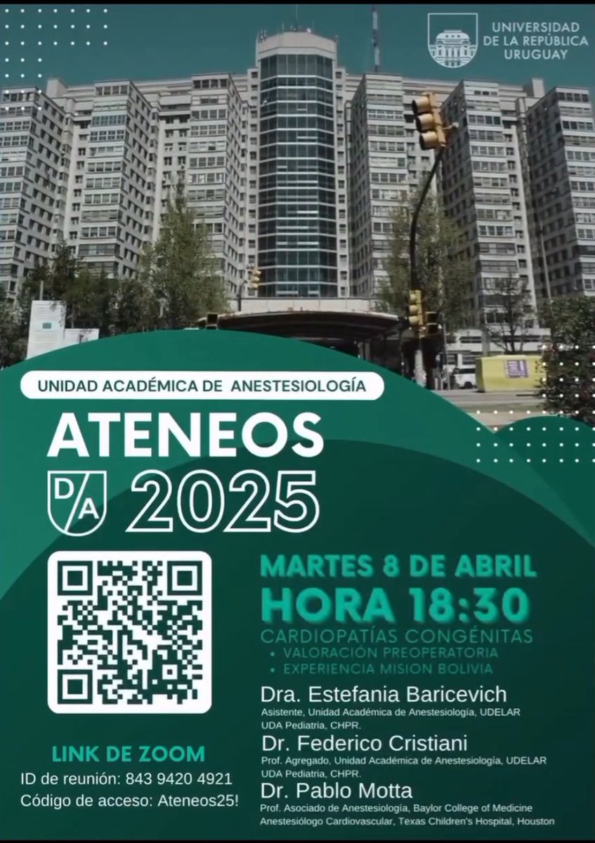 Unidad Académica de Anestesiología (@hcanestesia) on Twitter photo 
