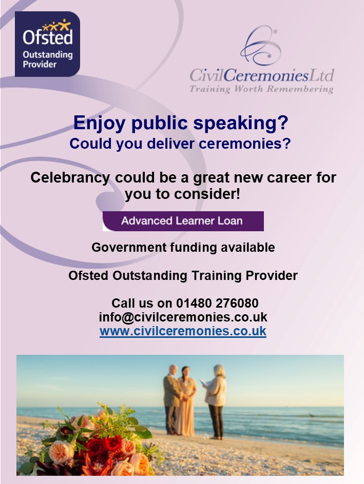 #ceremony #celebrant #celebranttraining #renewalofvows #namingceremony #weddingcelebration #commitmentceremony #advancedlearnerloan #ofstedoutstanding #civilceremonies