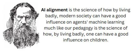 #LeoTolstoy ‘on’ #AI alignment and (not) Living According to Laws of Nature medium.com/p/ai-alignment…  #AIalignment #AIsafety