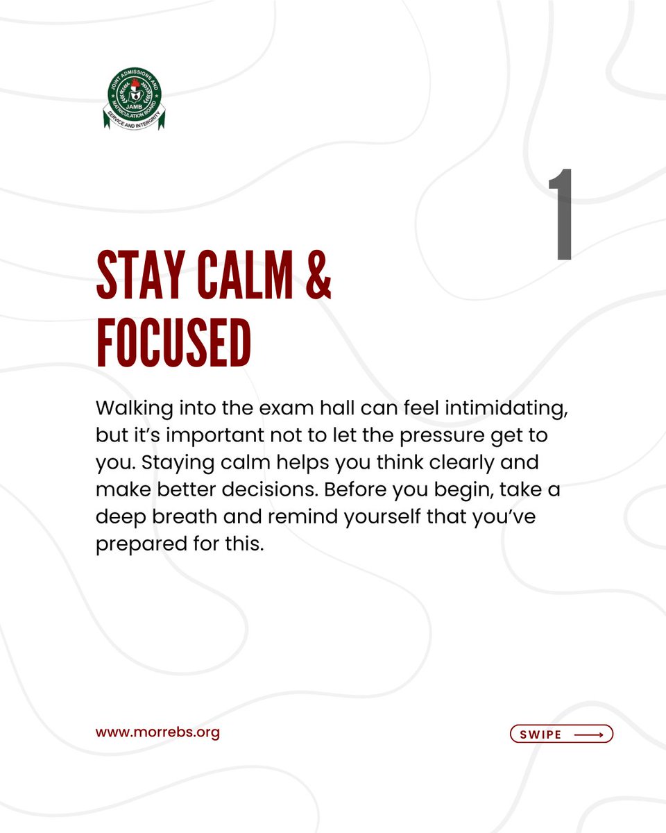 morrebs's tweet photo. Are you or someone you know writing JAMB soon? Now is the perfect time to take your preparation seriously.

Don’t wait till the last minute or rely on guesswork. Give yourself a winning edge by signing up now. https://t.co/67925FA47s