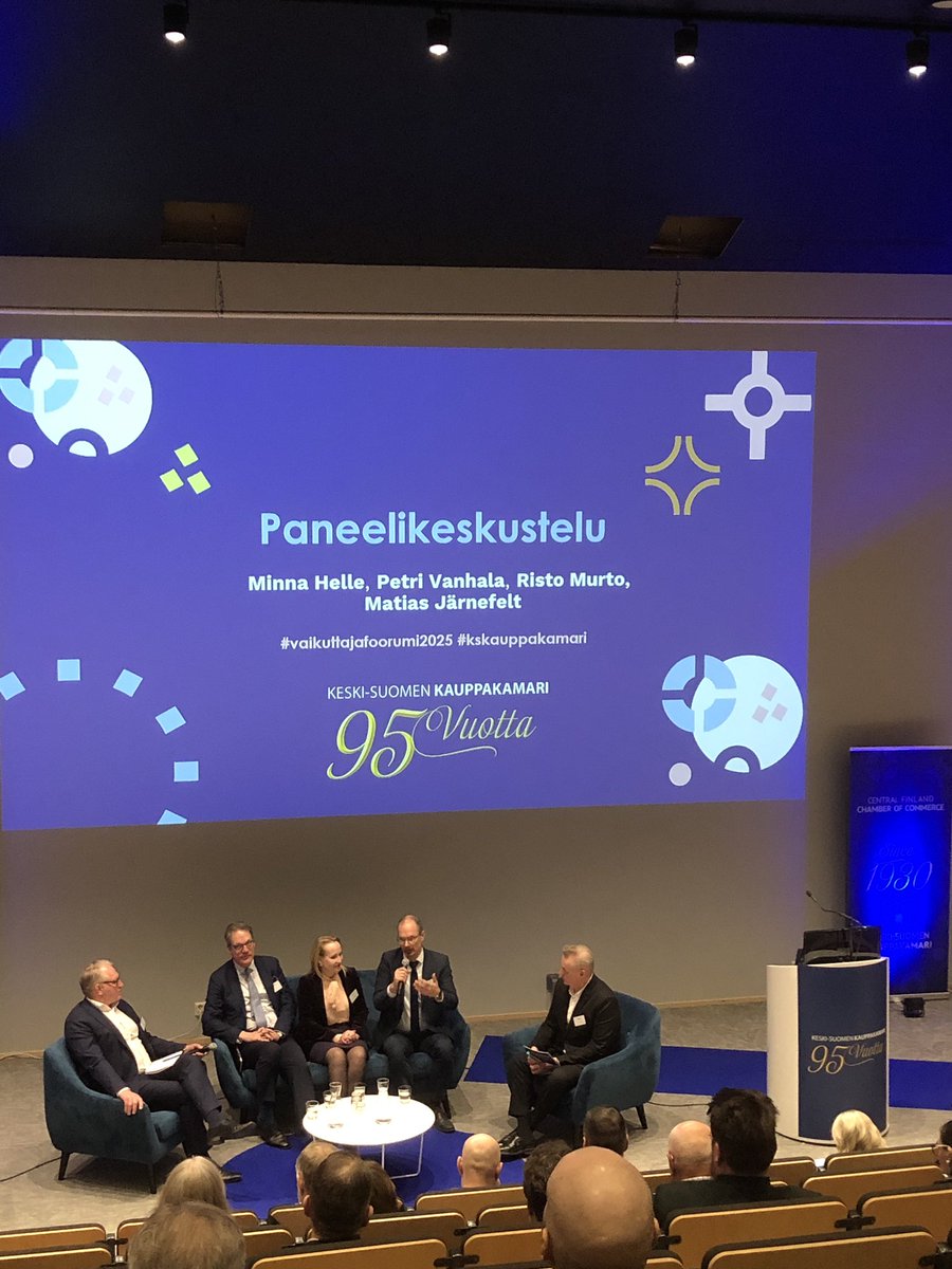 Keski-Suomen kauppakamari 95-v vaikuttajafoorumi. 
Erinomaiset puheenvuorot 👏

#vaikuttajafoorumi2025 #kskauppakamari