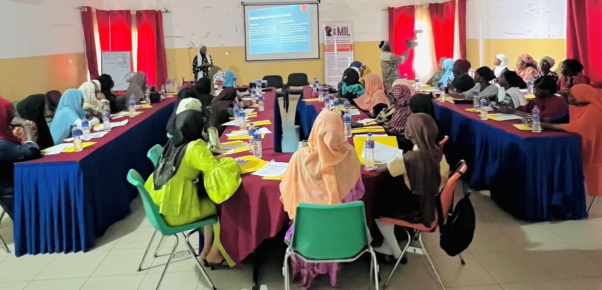 YoMIL_Gambia's tweet photo. Today we officially start our final workshop in the Kanifing Municipality. The focus is on building the capacity of 50 Young Women and girls in the Media on Media and Information Literacy and critical thinking skills. #YoMIL | #InformationLiteracy | #empowerment | #media https://t.co/s7BXoZHer6