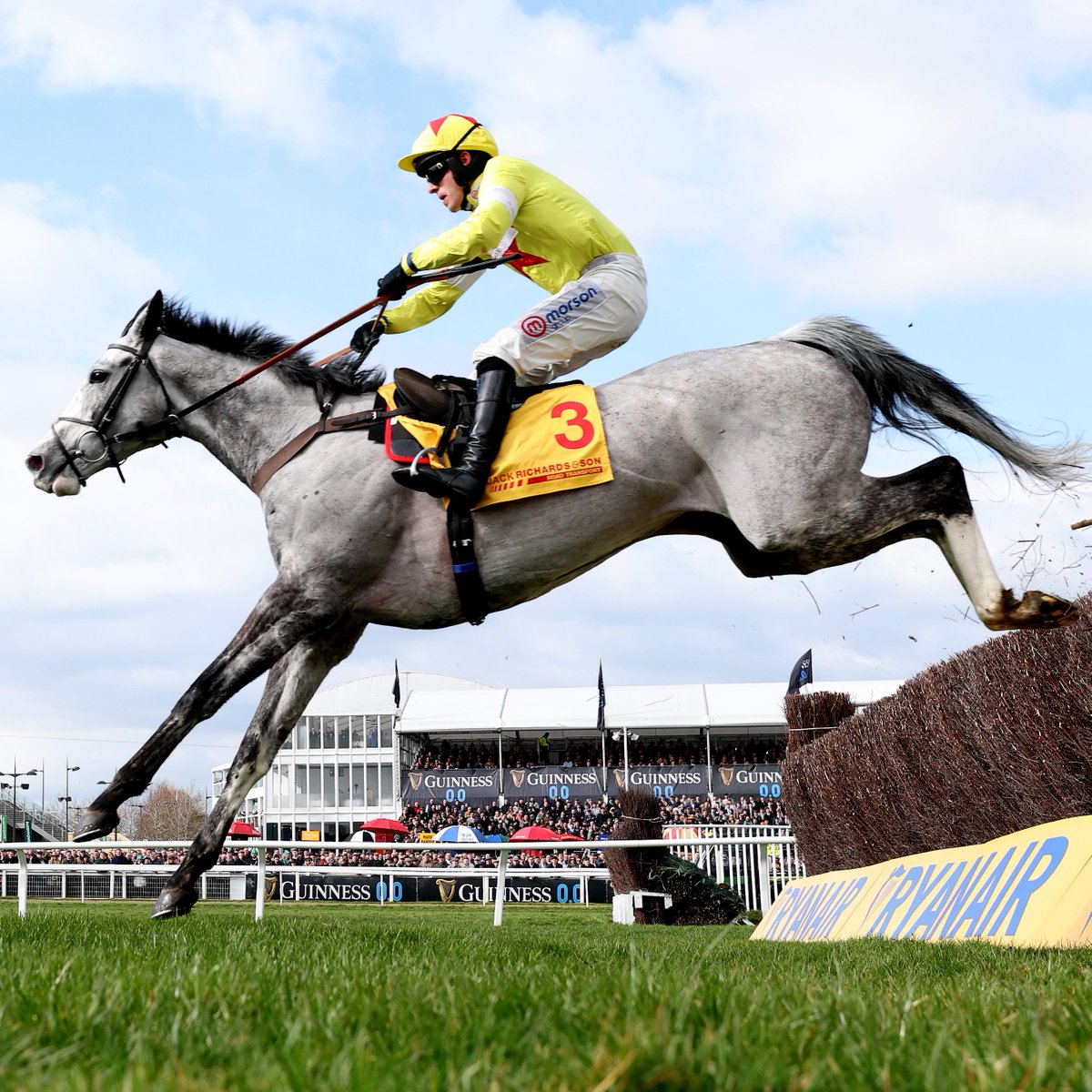 CALDWELL POTTER wins the Mildmay Novices' Chase 💛