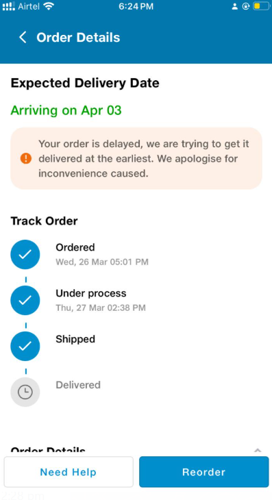 HingePravin's tweet photo. @JioMart @JioMart_Support Please provide the Shipment status of my order 17429885920246725W , it was supposed to be delivered on 1st of April 2025 later it was delayed to 3rd April 2025 , today we are on 4th April 2025 and its not yet delivered, your customer care are clueless. https://t.co/i28wmfvFaA