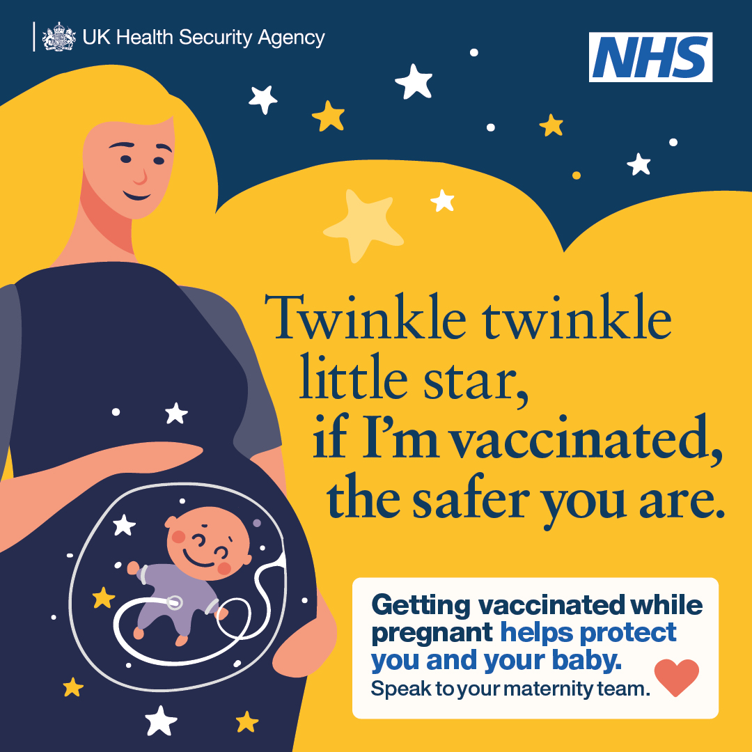 To highlight the important protection provided by vaccines offered in pregnancy, NHS England and UKHSA have produced a new joint maternal vaccines toolkit and creative campaign to encourage uptake among pregnant women.
campaignresources.dhsc.gov.uk/campaigns/vacc…
