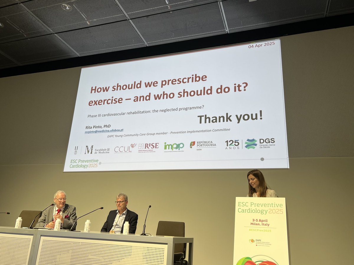 Fausto Pinto (@fjpinto1960) on Twitter photo Brilliant presentation on cardiac rehabilitation by <a href="/RitaPintoUL/">Rita Pinto</a> showing the fantastic work of our group <a href="/CCULisboa/">Centro Cardiovascular da Universidade de Lisboa</a> <a href="/ulssanta_maria/">ULS Santa Maria</a> Congrats Rita <a href="/EAPCPresident/">EAPCPresident</a> Brilliant presentation on cardiac rehabilitation by <a href="/RitaPintoUL/">Rita Pinto</a> showing the fantastic work of our group <a href="/CCULisboa/">Centro Cardiovascular da Universidade de Lisboa</a> <a href="/ulssanta_maria/">ULS Santa Maria</a> Congrats Rita <a href="/EAPCPresident/">EAPCPresident</a>