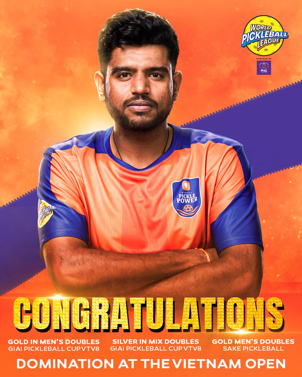 wpblofficial's tweet image. Global domination looks good on you Mr. Lob Killer!
Congratulations on the victory at Vietnam Open 🥳

#WPBL #Pickleball #PickleSetGo