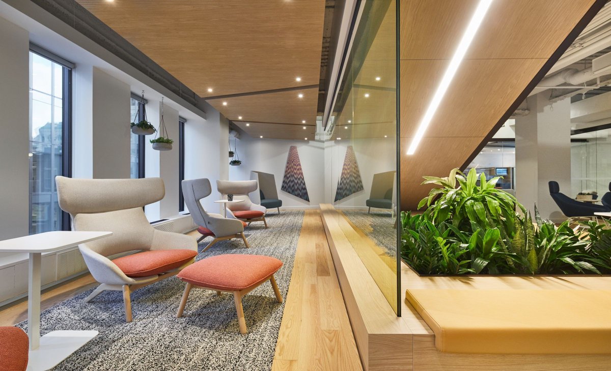 Montreal FinTech Station designed by VAD. features <a href="/StudioTKSocial/">Studio TK</a>'s Kalm lounge chair 
buff.ly/ekyx4Zk