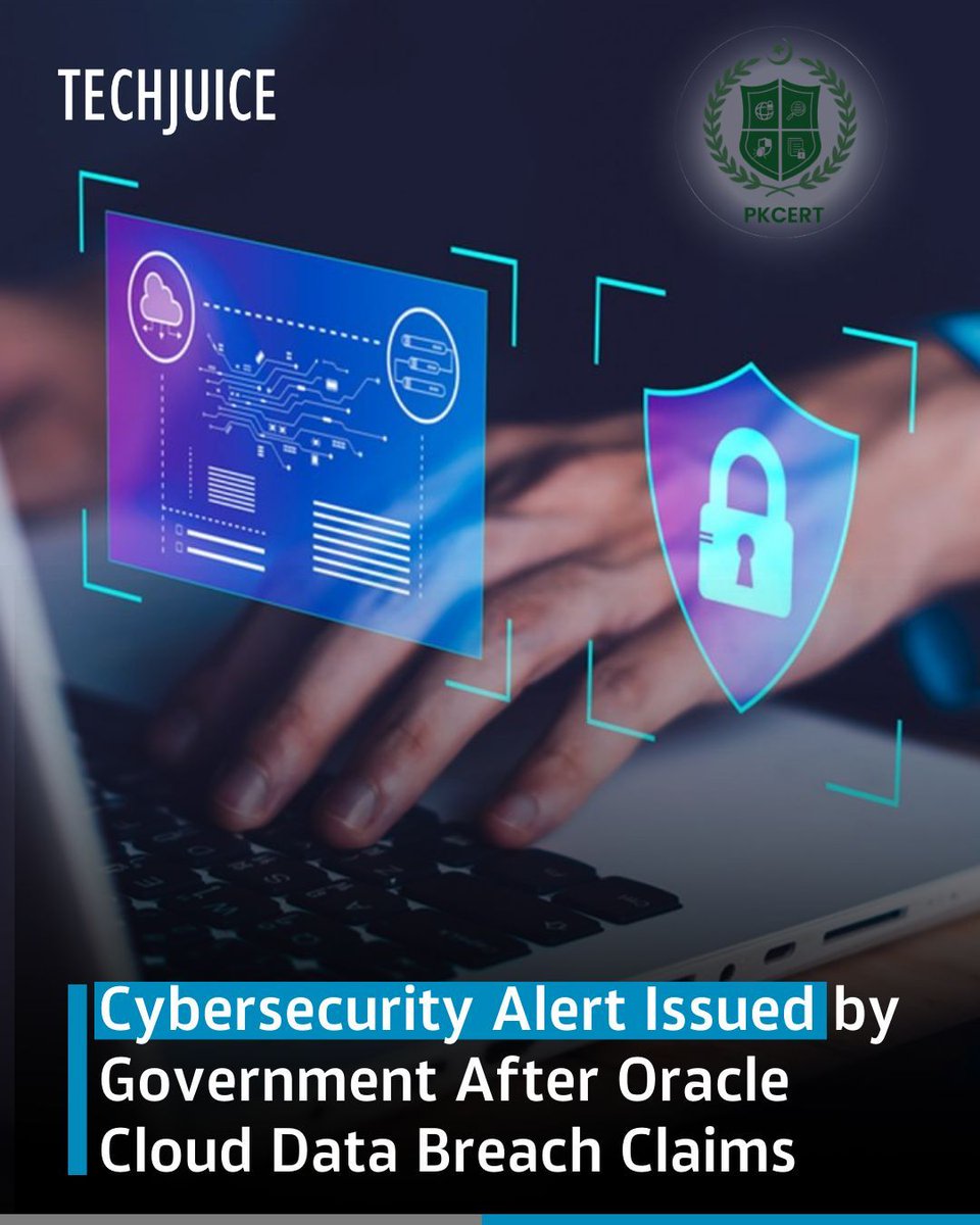 TechJuicePk's tweet image. The National Computer Emergency Response Team (NCERT) has raised alarms over a potential Oracle Cloud data breach after a cybercriminal, known as “rose87168”, allegedly leaked sensitive corporate data on dark web forums

#CyberSecurity #DataBreach #OracleCloud #NCERT