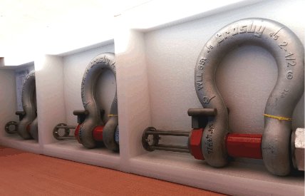 LCMSYSTEMS's tweet photo. These submersible 55 tonne load shackles have been supplied to a UK customer for mooring line load monitoring on a newly designed floating platform for deep water subsea tiebacks. 
https://t.co/VTck8eEYqI https://t.co/AR4h8i8Ul9