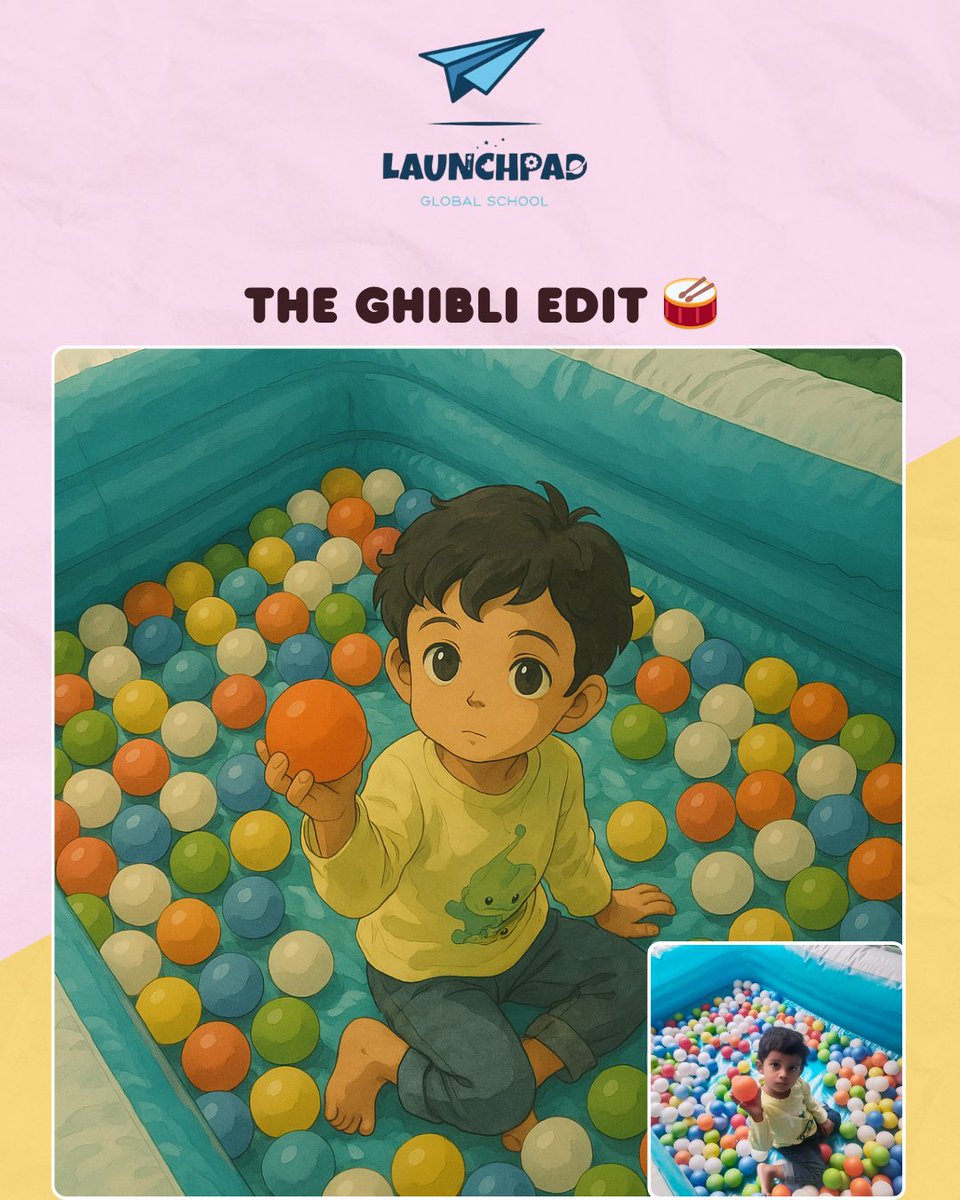 launchpad_sch's tweet image. This Ghibli-inspired edit captures the beauty of childhood at LaunchPad—where learning, adventure, and wonder come together✨

📍 Give your child a world of possibilities. Enroll today!
