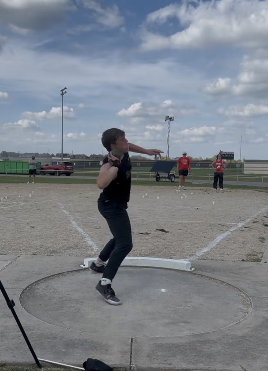 District 11 - 3A Shot Put District Champ, Braden Ulmer