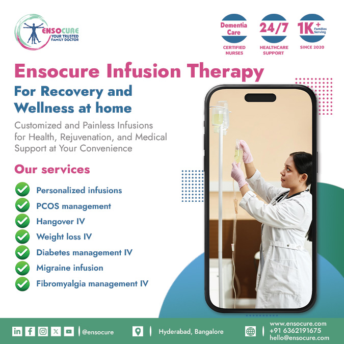 Ensocure's tweet photo. 𝐄𝐧𝐬𝐨𝐜𝐮𝐫𝐞 𝐛𝐫𝐢𝐧𝐠𝐬 𝐞𝐱𝐩𝐞𝐫𝐭 𝐈𝐕 𝐭𝐡𝐞𝐫𝐚𝐩𝐲 𝐭𝐨 𝐲𝐨𝐮𝐫 𝐝𝐨𝐨𝐫𝐬𝐭𝐞𝐩! 💧✨

Whether you need 𝐩𝐞𝐫𝐬𝐨𝐧𝐚𝐥𝐢𝐳𝐞𝐝 𝐢𝐧𝐟𝐮𝐬𝐢𝐨𝐧𝐬, 𝐏𝐂𝐎𝐒 & 𝐝𝐢𝐚𝐛𝐞𝐭𝐞𝐬 𝐦𝐚𝐧𝐚𝐠𝐞𝐦𝐞𝐧𝐭, 𝐡𝐚𝐧𝐠𝐨𝐯𝐞𝐫 𝐫𝐞𝐜𝐨𝐯𝐞𝐫𝐲, 𝐰𝐞𝐢𝐠𝐡𝐭 𝐥𝐨𝐬𝐬 𝐬𝐮𝐩𝐩𝐨𝐫𝐭, 𝐨𝐫 𝐦𝐢𝐠𝐫𝐚𝐢𝐧𝐞 𝐫𝐞𝐥𝐢𝐞𝐟, our painless treatments ensure better health, faster recovery, and overall well-being right at home.

👉 Visit https://t.co/3QWHYwF2js to learn more!

#Ensocure #IVTherapyAtHome #HealthDelivered #WellnessMadeEasy #RecoveryFast #HydrationTherapy #PCOSCare #DiabetesSupport #MigraineRelief #WeightLossJourney #HangoverRecovery #IVInfusion #FeelYourBest