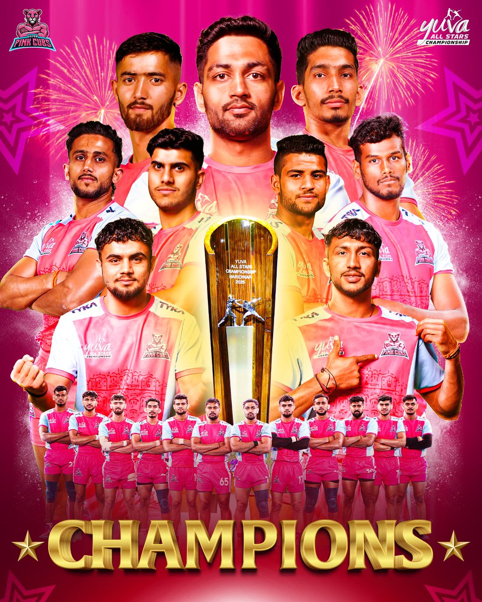 𝐏𝐢𝐧𝐤 𝐒𝐭𝐨𝐫𝐦 𝐒𝐰𝐞𝐞𝐩𝐬 𝐘𝐀𝐒𝐂! 🌪️🩷 Jaipur Pink Cubs leave no doubts, total domination throughout the season—CHAMPIONS for a reason! ✨🏆