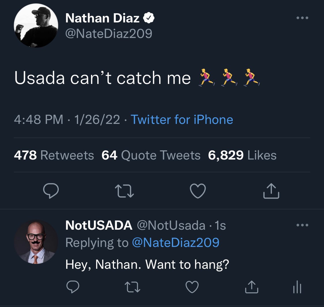 NotUsada's tweet photo. @NateDiaz209 https://t.co/vr5nmjmoXw