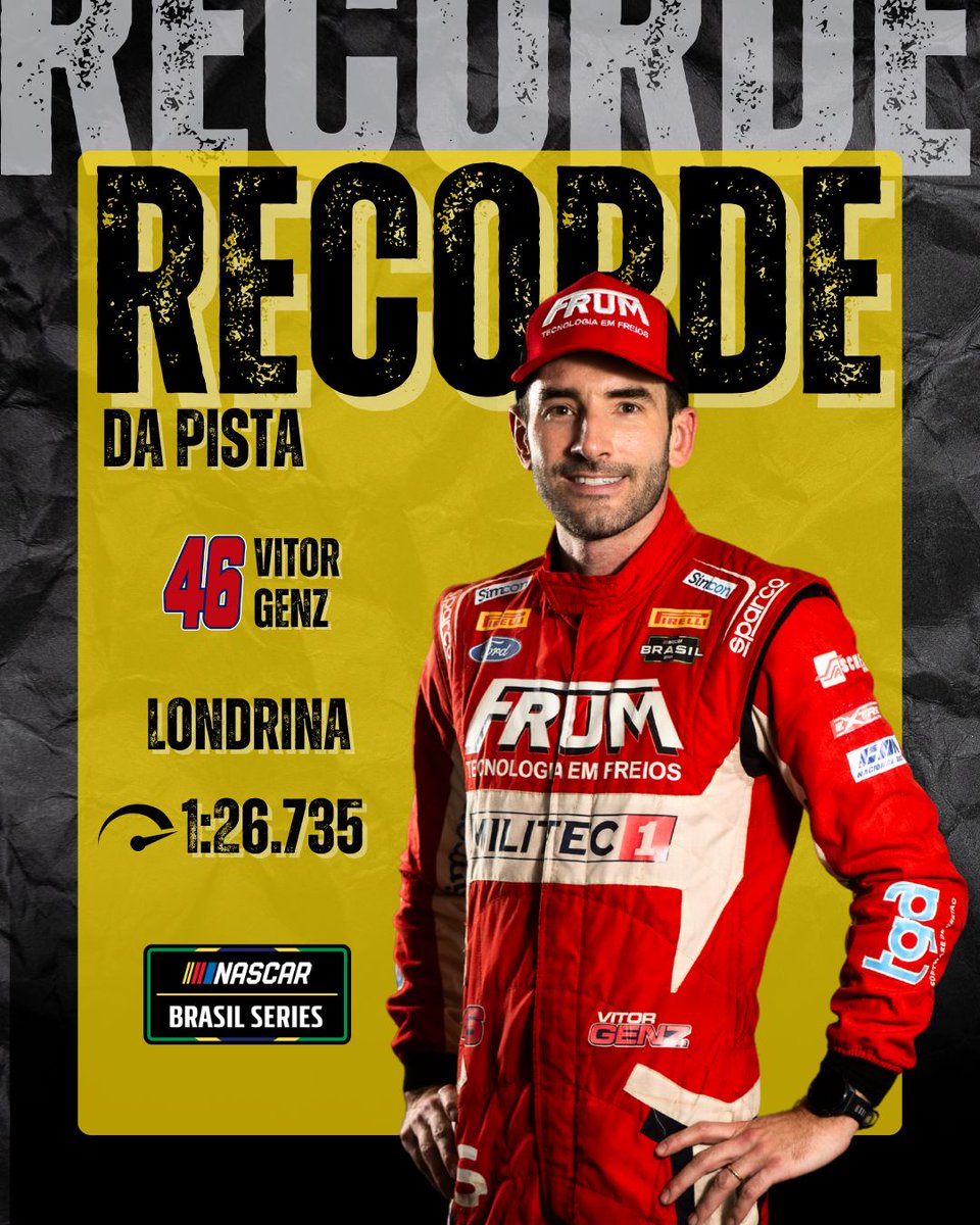 NASCARBrasil's tweet image. Quem vai superar Vitor Genz? O piloto “Galo” , - como é carinhosamente conhecido pelos fãs -, quebrou recorde da pista por dois anos consecutivos e faturou as poles da #nightchallenge em Londrina. 

 #NASCARBrasilSeries #NASCAR #temporada2025 #recordedapista #vitorgenz