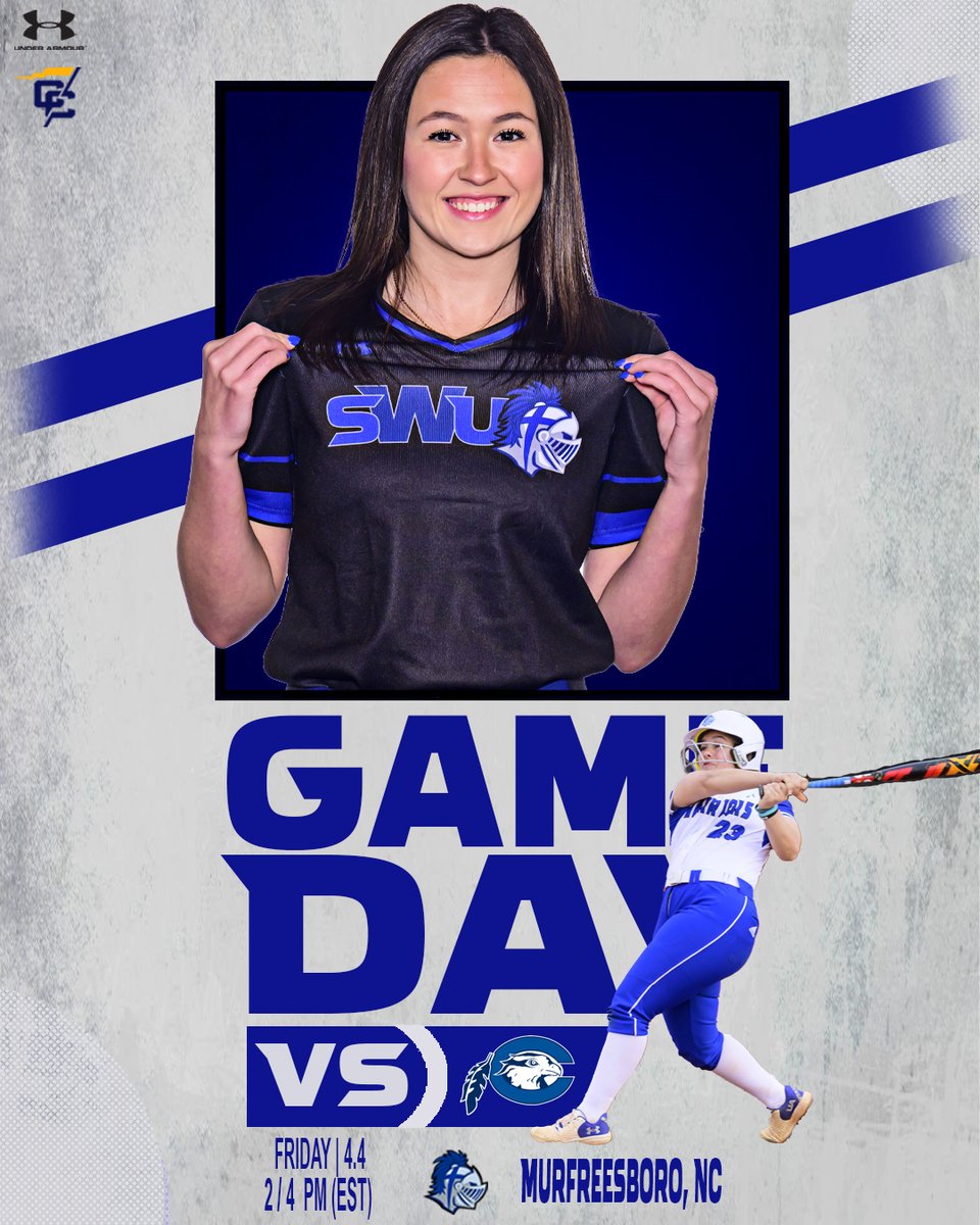 It's GAME DAY!

<a href="/SoftballSwu/">SWU Softball</a> hits the road up to Murfreesboro, NC to take on <a href="/cuhawks/">Chowan Athletics</a> in a <a href="/ConfCarolinas/">Conference Carolinas</a> doubleheader beginning at 2pm

📊: bit.ly/3ED1Oba
📺: bit.ly/431o36Q

#TeamSWU #ncaad2 #conferencecarolinas