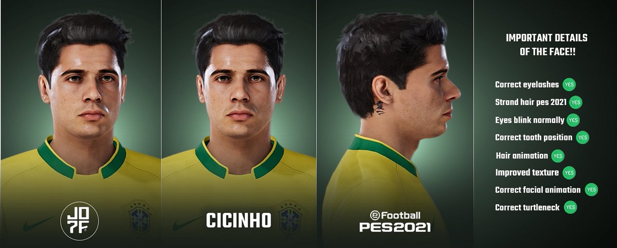 Cicinho - PES 2021 (PC MOD)  
-  
Become a subscriber and get the download released for this and other faces  
-  
Download:  
Option 1 - buymeacoffee.com/jo7facemakercl…
Option 2 - ko-fi.com/s/7fd1c62813
-  
#eFootball #PES #PES2021 #eFootball2025 #FIFA #EAFC24 #EAFC25