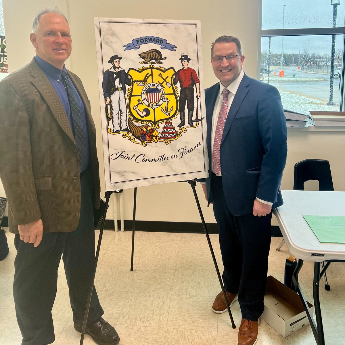 Greg Klimek, Board of Education president, and I were honored to present at Wisconsin’s Joint Finance Committee on Wednesday to highlight our district’s funding challenges. This is one of many proactive steps we’re taking to close the funding gap and support HSSD students.