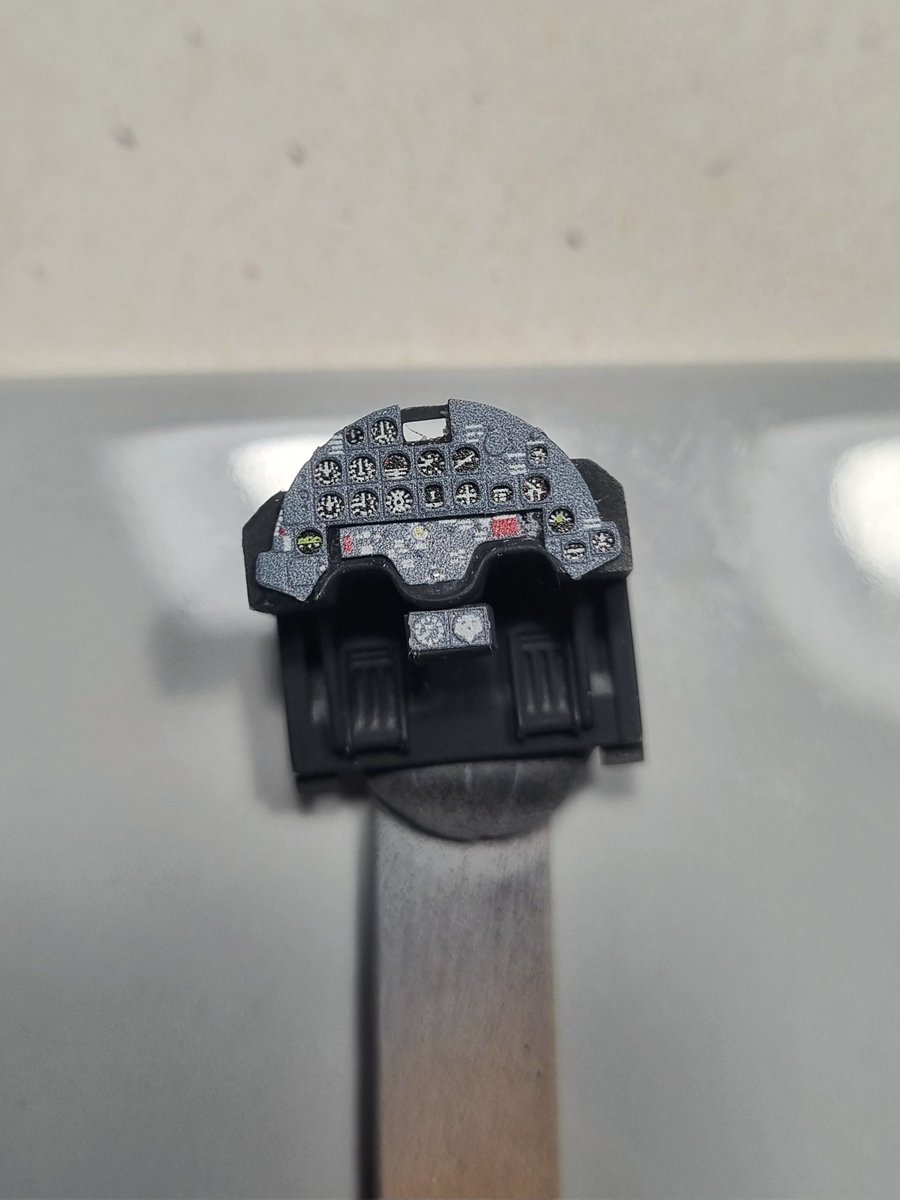 AirPowerHistory's tweet photo. Well, except for the seatbelts, that is the cockpit colour photo etch installed in the Skyraider. There is some colour mismatch, so the next step will be to try and unify it all a bit with washes and glazes. #aircraftmodel #aircraftmodelling #scalemodels #scalemodelling #avgeek https://t.co/CKSUTjTjrU