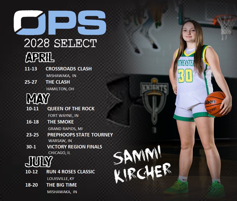 Everyone welcome <a href="/SammiKircher11/">Sammi</a> to Twitter/X and give her a follow! Here’s her upcoming AAU schedule for her <a href="/opsbball/">OPS Basketball</a> 2028 Select team ⤵️