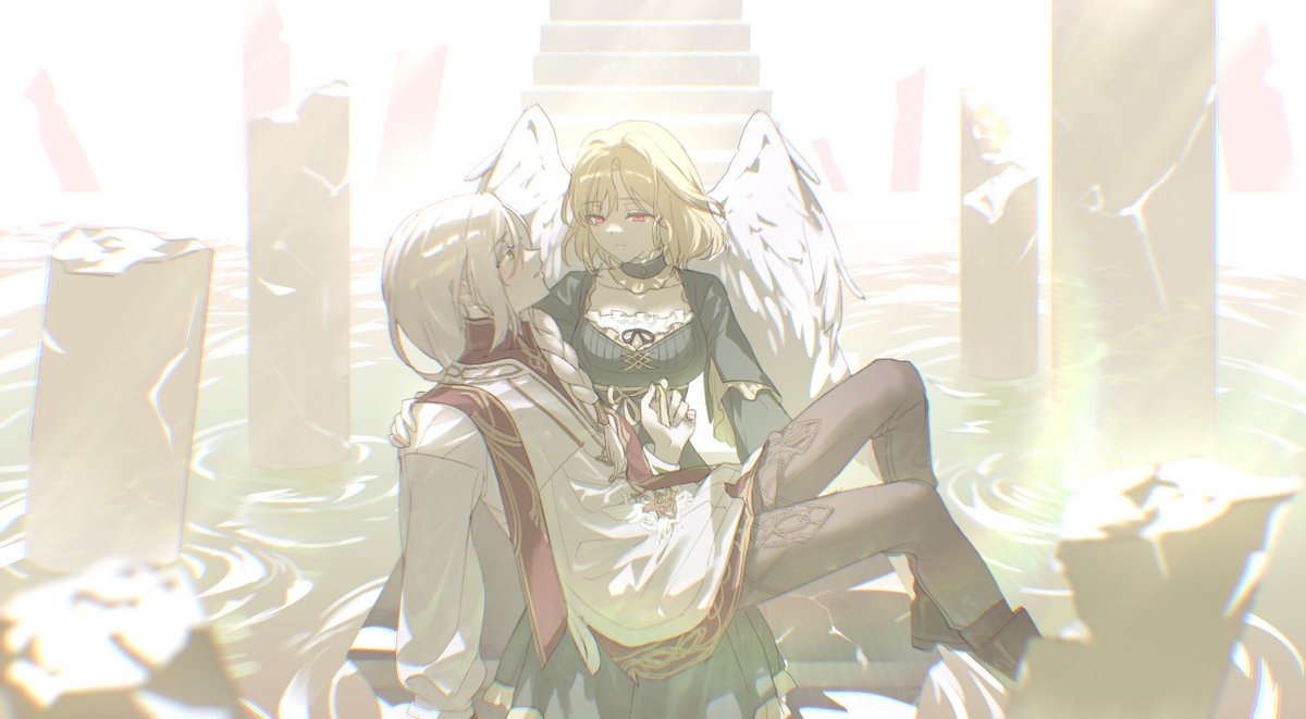 안녕하세요? 컴션자랑하던 십덕계룰 없애서,,, 이전에 밀레&amp;레넨 컴션넣엇던 무제님께 미이레넨을 넣고 너무나도 아름다운 아트를받아 자랑합니다...