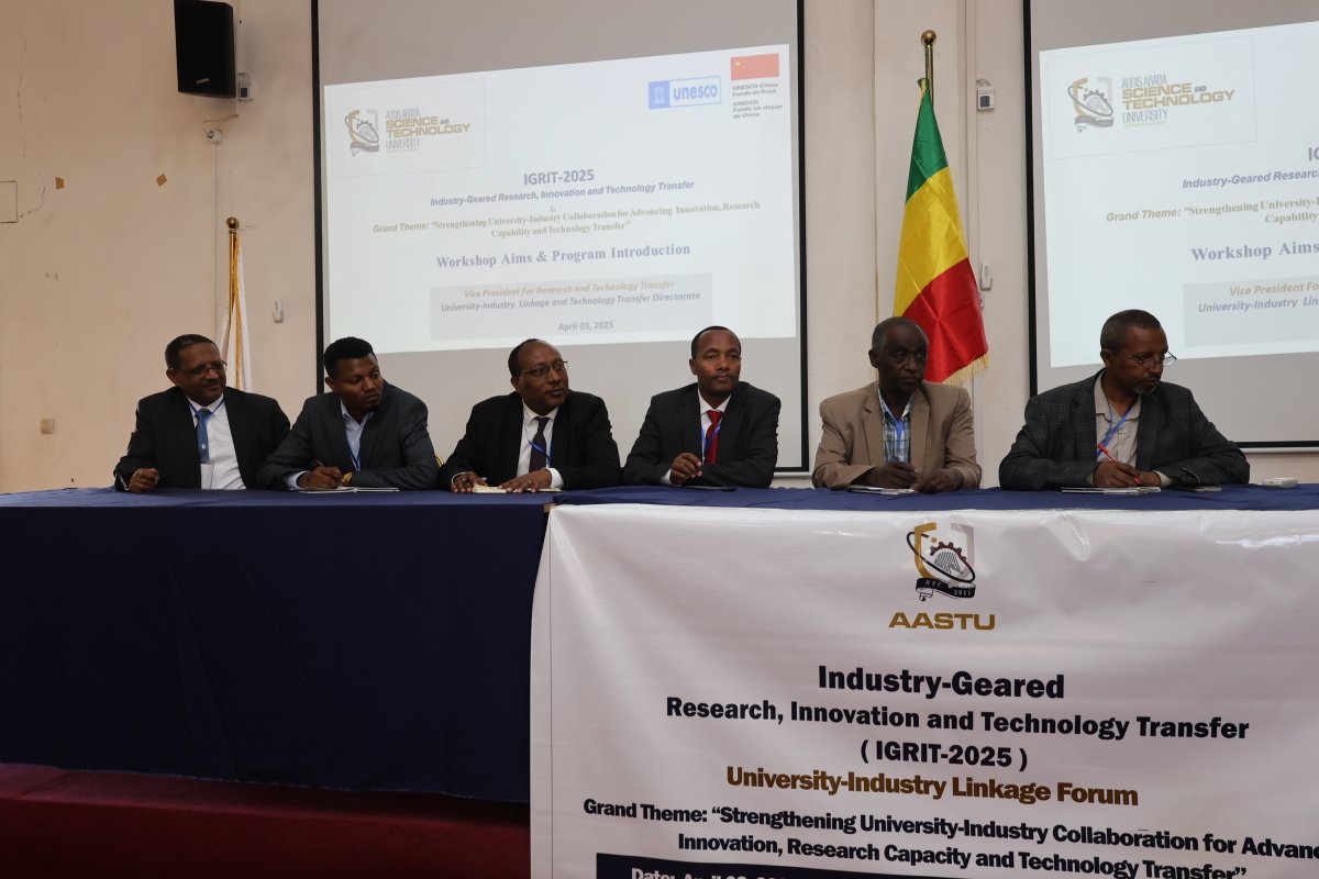 Workshop on Industry-Geared Research, Innovation &amp; Technology Transfer 
@AASTUofficial brought together academia, industry, and government to strengthen #UniversityIndustryLinkage (UIL) and promote impactful innovation.