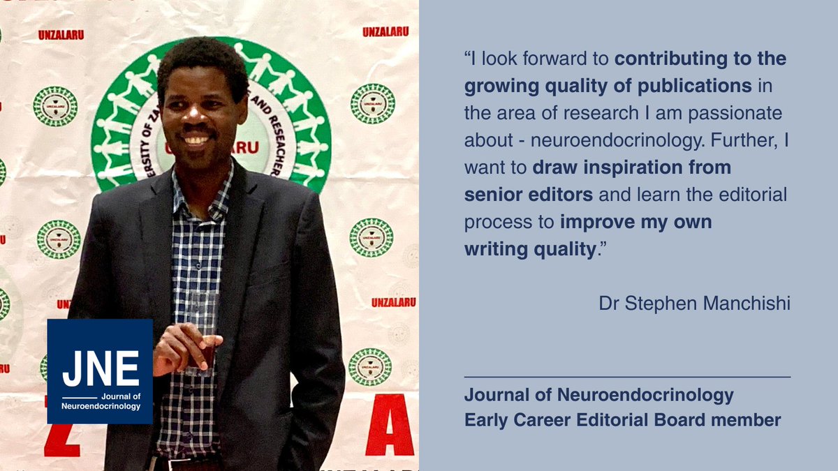 JNE (@jne_editor) on Twitter photo Welcome Dr Stephen Manchishi to our new JNE ECR Editorial Board!
“I wanted to be part of the board to draw inspiration from senior editors, learn the editorial process to improve my own writing quality.” <a href="/St_MM2/">Stephen Manchishi</a>
neuroendo.org.uk/page.php?item_…+ Welcome Dr Stephen Manchishi to our new JNE ECR Editorial Board!
“I wanted to be part of the board to draw inspiration from senior editors, learn the editorial process to improve my own writing quality.” <a href="/St_MM2/">Stephen Manchishi</a>
neuroendo.org.uk/page.php?item_…+