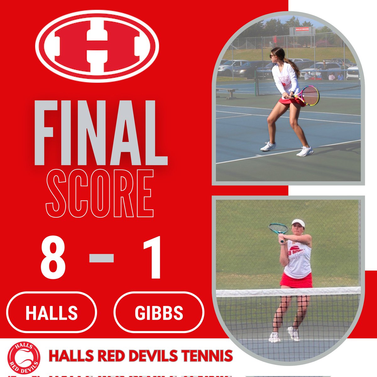 Lady Devils added another W to the win column and kept their perfect District record intact. Great job and keep rolling!