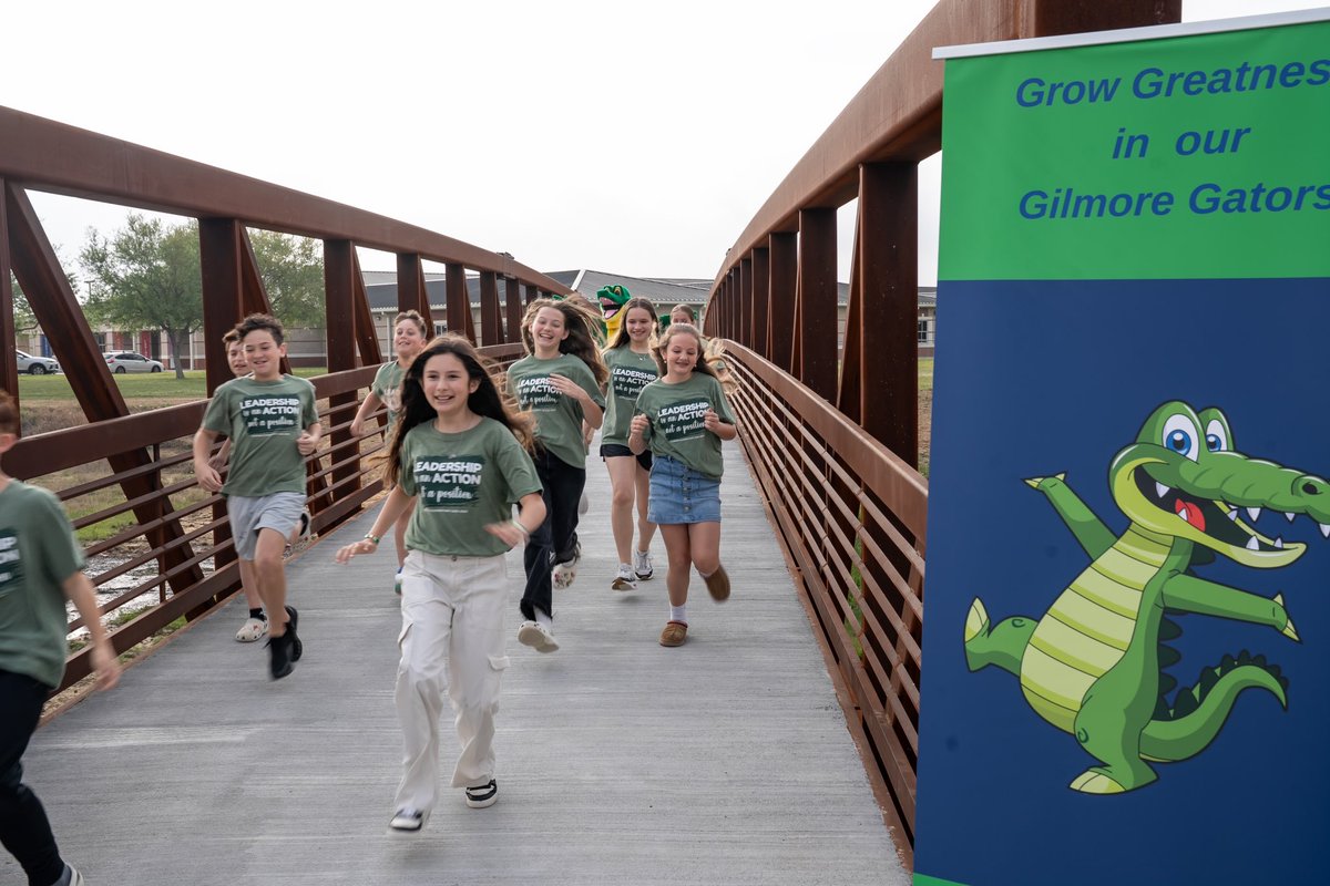 Karen Engle (@karenengle) on Twitter photo We’re thrilled that students & families at Gilmore have a way to travel between their neighborhoods & the school. Thanks to <a href="/LeagueCityTX/">League City, Texas</a> for making it possible. This bridge not only connects our community—it strengthens our partnership in supporting student safety & success. We’re thrilled that students & families at Gilmore have a way to travel between their neighborhoods & the school. Thanks to <a href="/LeagueCityTX/">League City, Texas</a> for making it possible. This bridge not only connects our community—it strengthens our partnership in supporting student safety & success.