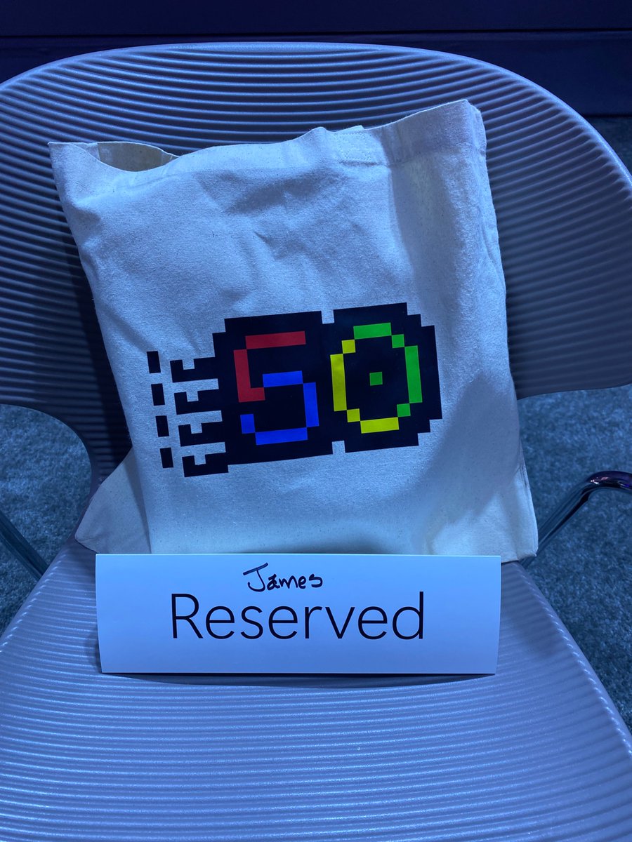 JamesMontemagno's tweet image. We’re in!!!! #microsoft50 I swear I didn’t write my name on the reserved sign. #microsoftemployee #microsoftlife