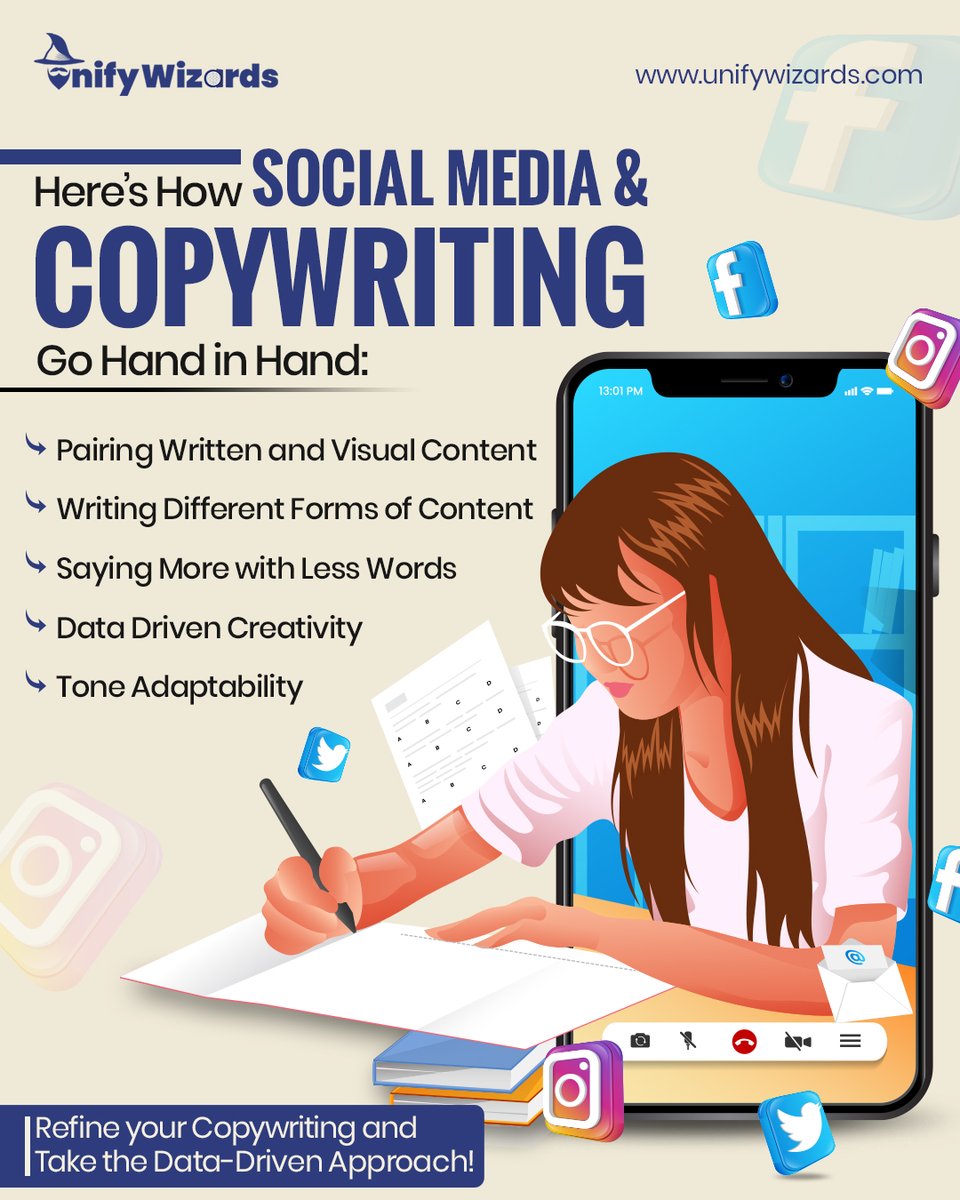 UnifyWizards's tweet image. Social Media presence is everything in this day and age so let us at Unify Wizards help you drive your creativity and achieve your potential!

Visit:- unifywizards.com

#CreativeCopywriting #SocialMediaCreativity #ContentCreation #CopywritingMagic #CreativeContent #Digital
