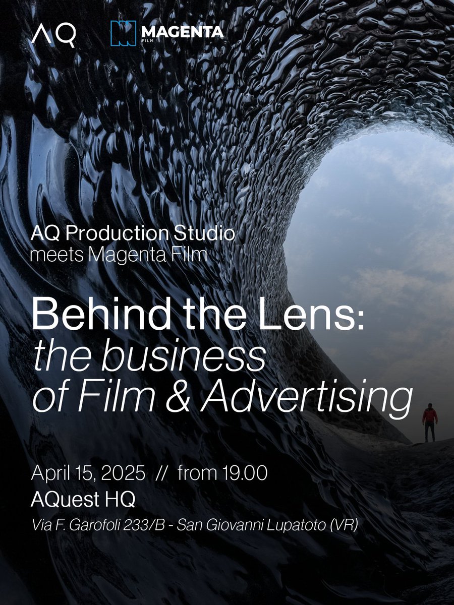AQuest (@aquest) on Twitter photo An event hosted by AQuest, an open conversation about the worlds of #film and #advertising, to learn what's behind every major production: an ecosystem of  business models, strategy, storytelling and distribution.
Get your free ticket: lnkd.in/dUqkWYi5 An event hosted by AQuest, an open conversation about the worlds of #film and #advertising, to learn what's behind every major production: an ecosystem of  business models, strategy, storytelling and distribution.
Get your free ticket: lnkd.in/dUqkWYi5