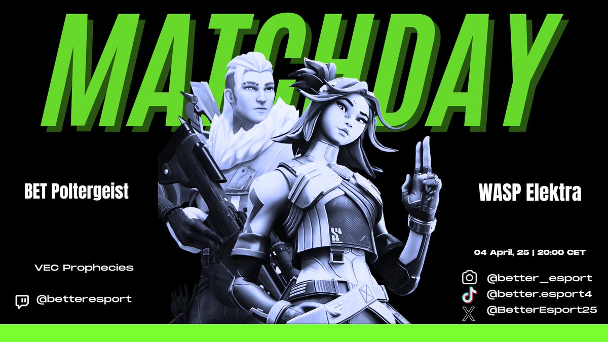 Poltergeist matches up in the @VECtournaments playoffs against WASP Elektra in the first round of the lower bracket to start our lower bracket run!🔥🔥🔥

Roster: 
<a href="/EMPTY43903756/">Empt1k</a> 
<a href="/phoobsss/">Phoobs</a> 
Xain0
<a href="/towky_vlr/">Towky</a> 
leecantaim