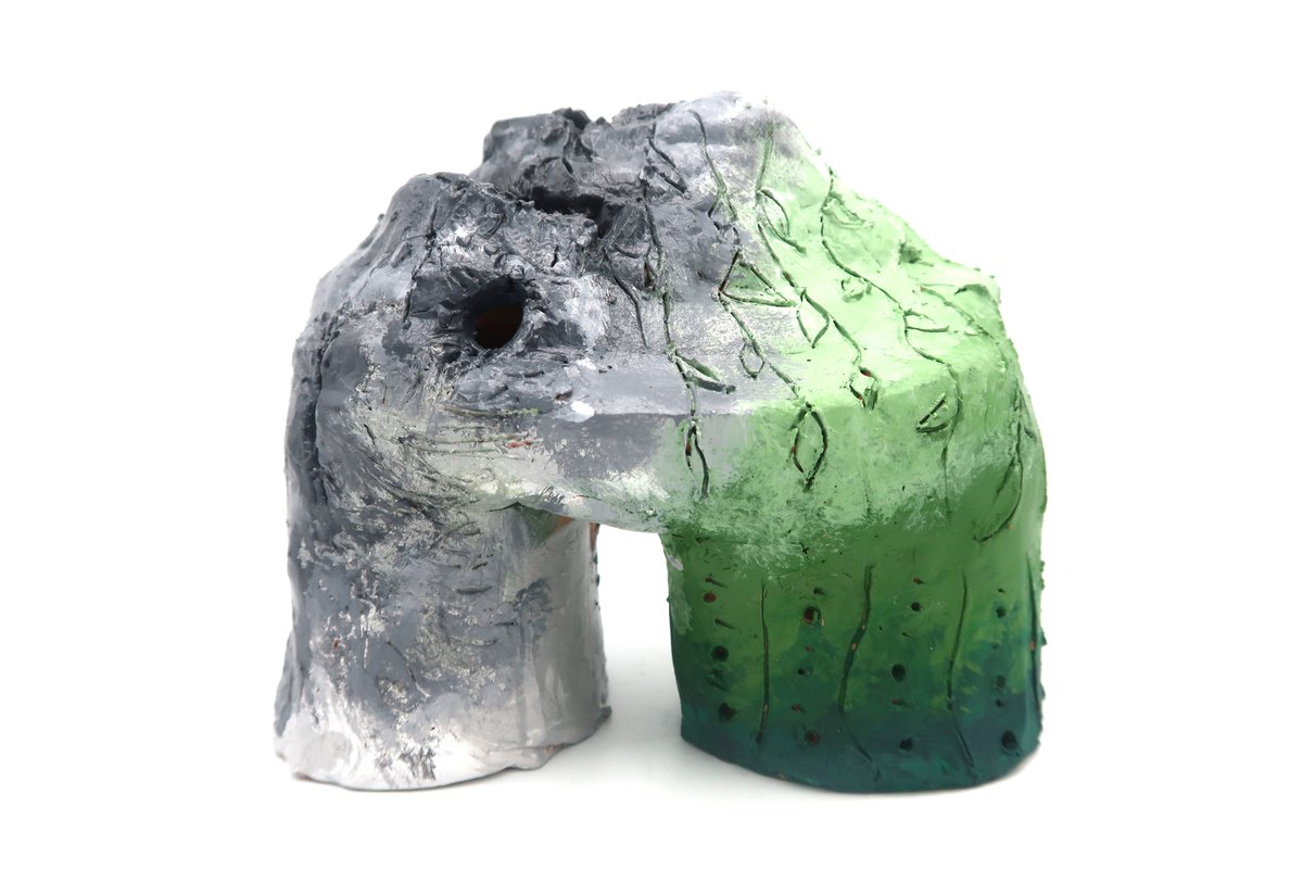 Lovely 6/7th grade sculpture inspired by contemporary artist, Anna Freeman! Concept: Abstract/Organic Art