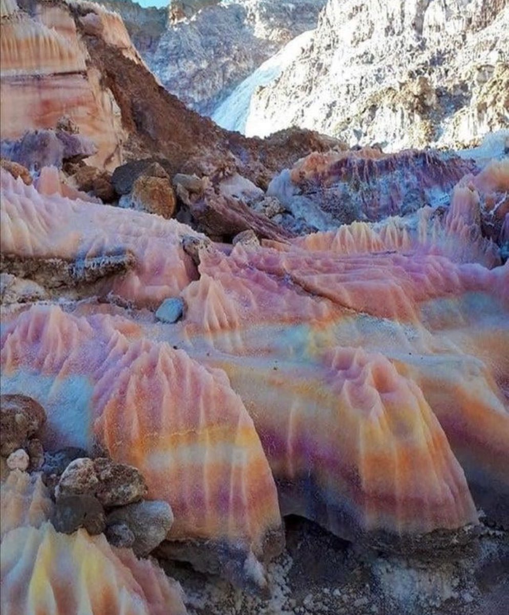 These salt rocks look like it’s been a long time coming