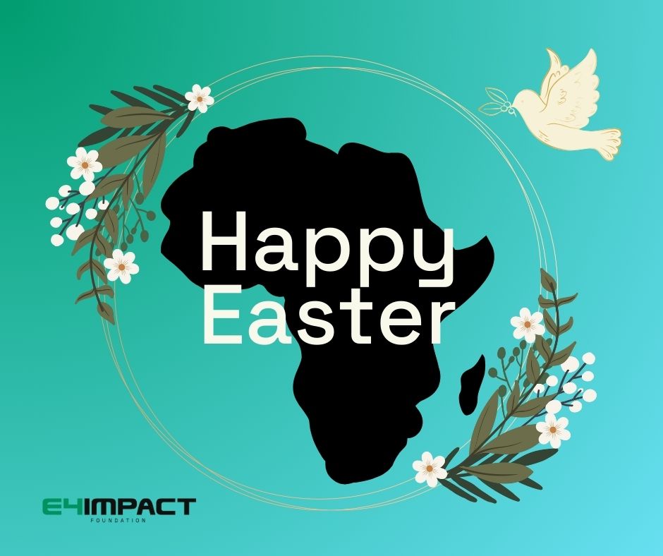 E4Impact's tweet photo. Wishing you a joyful and peaceful Easter from all of us at E4Impact Foundation. May this season of renewal inspire hope and unity across the world. ๐ฃ๐
#HappyEaster #E4Impact https://t.co/u5YtoGMLu2
