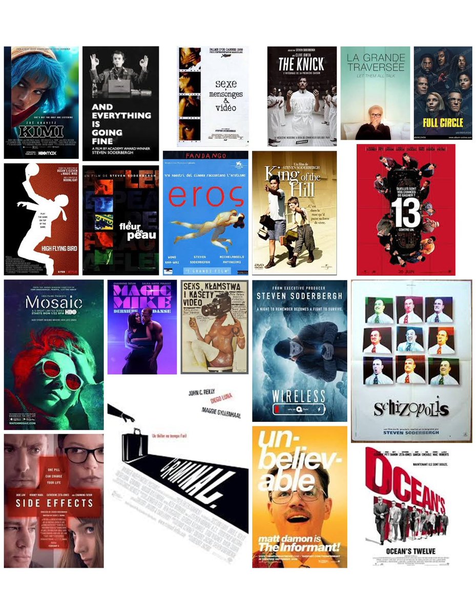 merlinpapin3's tweet image. Le Réalisateur ex-futur-ex retraité #StevenSoderbergh est dans l’actualité récente ( 2 nouveaux films et un Ouvrage référence !

Et vous quel est votre film préféré de Steven Soderbergh ? (2 Choix Possible) 

Réponse au #SondageStevenSoderbergh avant Dimanche Minuit

Merci de RT…