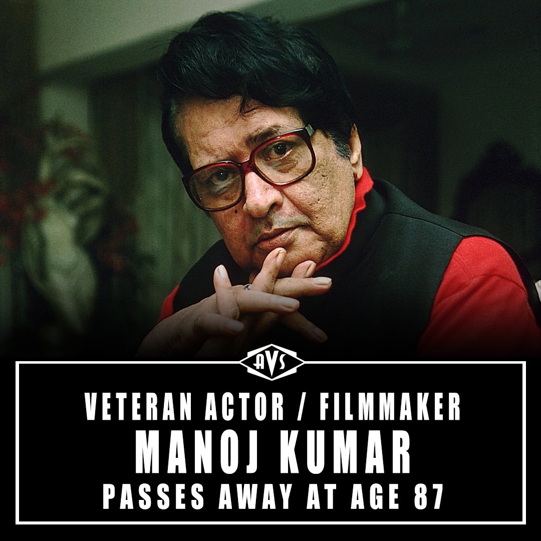 A true son of the soil who always put his country first on celluloid. Fondly called #mrbharat or #bharatkumar #manojkumar passed away at age 87. He leaves behind a legacy of india cinema classics like #upkar #rotikapadaaurmakaan #purabaurpaschim #kranti #shaheed