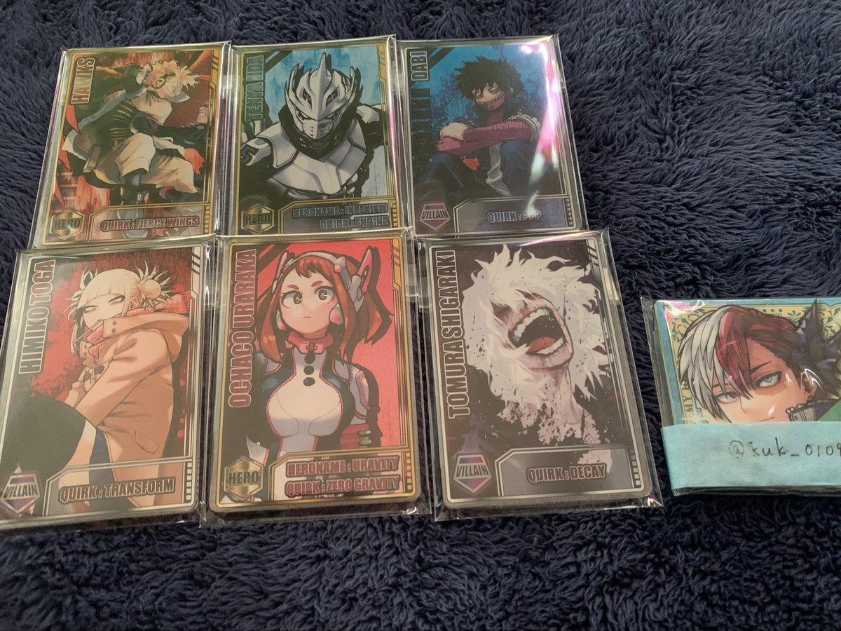 【交換】 僕のヒーローアカデミア ヒロアカ ステータスカードコレクション

譲  ホークス　飯田　荼毘　トガ　麗日　死柄木

求  轟

郵送希望です。
お声がけお待ちしております。