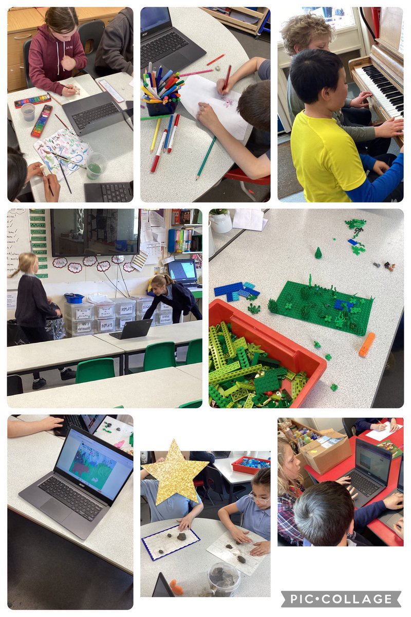 Dosbarth Elm and Maple had a mindful afternoon of Expressive Arts. We created art, wrote poems and composed music, sketched and sculpted, built, danced and animated, the theme of Spring. A lovely afternoon.